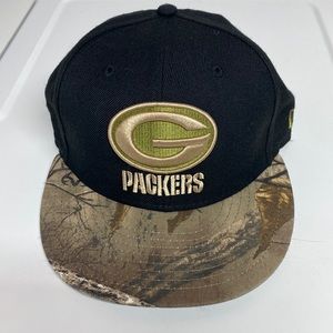 New Era Green Bay Packers hat w/ camouflage brim